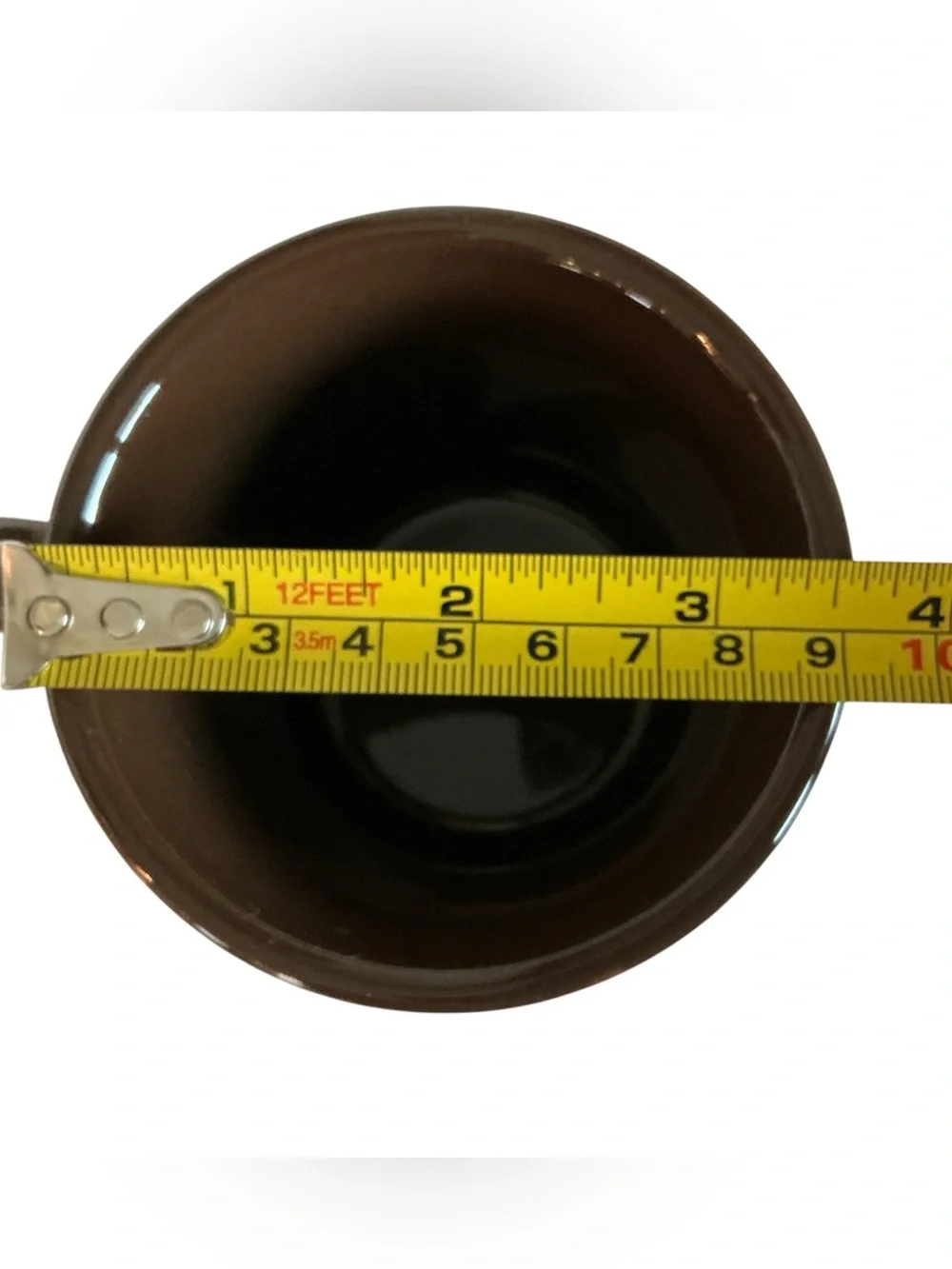 FIESTA Chocolate Brown Coffee Mug “O”Ring Handle Vintage